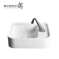 Best Quality Art Bathroom Sink Solid Surface Wholesale Square Wash Hand Basins